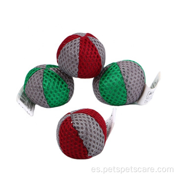 Factory Spot Two Color Mesh Cat Toy Ball